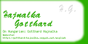 hajnalka gotthard business card